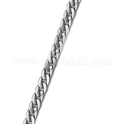 Ручная роспись акриловых цепей для бордюров, цепи с быстрыми ссылками, серебряные, 22x16x5.3 мм, 39.37 дюйм (1 м) на прядь