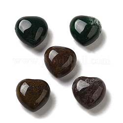 Natur Indien Achat Perlen, Herz, 14.5~15x14.5~15x8.5 mm, Bohrung: 1.5 mm