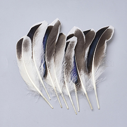 羽毛の衣装アクセサリー  染め  ホワイト  115~160x20~35mm