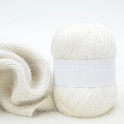 Wool Cotton Yarn, for Weaving, Knitting & Crochet, White, 1mm