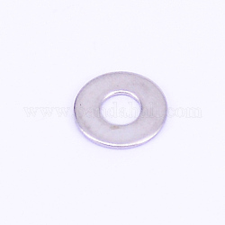 Плоские шайбы из нержавеющей стали, кольцо, цвет нержавеющей стали, 6x0.3 мм, внутренний диаметр: 2.2~2.5 мм