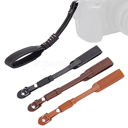 Chgcraft 3 pz 3 colori cinturino in pelle per fotocamera, cinturino da polso per fotocamera, colore misto, 233x22x12.5mm, Foro: 8 mm, 1pc / color