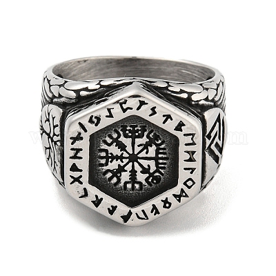 Ring aus Edelstahl 304&nbsp;RJEW-B055-04AS-15-1