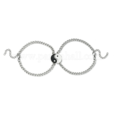 Stainless Steel Magnetic Bracelet - Two Hearts SG