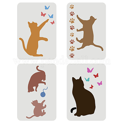 Set di stencil per pittura da disegno per animali domestici per bambini  all'ingrosso 