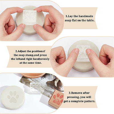 Creative Plants HANDMADE SOAP Series Soap Stamp For Soap Making Stamp DIY  Handmade Crafts Transparent Resin Seal