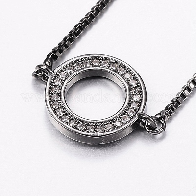 Verstellbare messing micro pave zirkonia bolo armbänder&nbsp;BJEW-F302-17-1