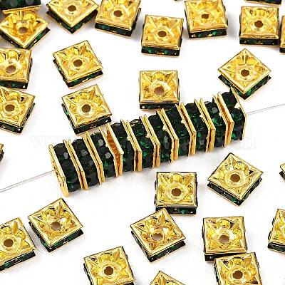 Messing Strass Zwischen perlen&nbsp;RSB074NF-12G-1