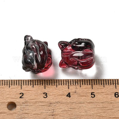 Perles en verre transparentes&nbsp;GLAA-D025-06C-1
