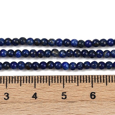 Natürlicher Lapislazuli Perlenstränge&nbsp;G-RM250101-B37-1