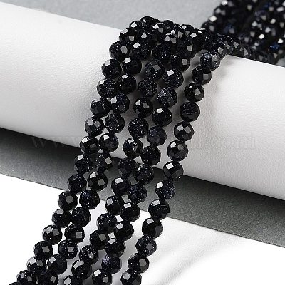Synthetische blauen goldstone Perlen Stränge&nbsp;G-A233-A01-01-1
