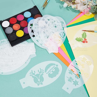 Wholesale GORGECRAFT 24PCS Face Paint Stencils Body Painting