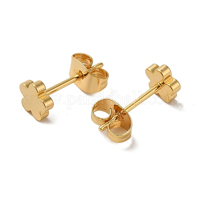 Boucles d'oreilles en laiton&nbsp;EJEW-O003-01C-G-1
