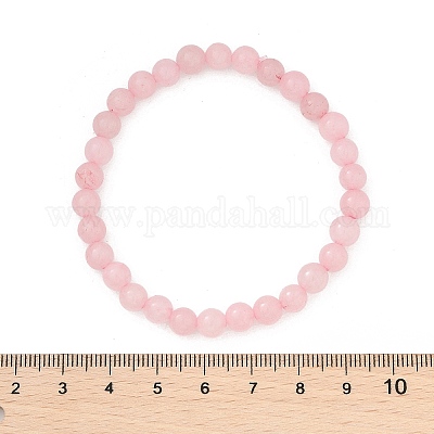 Braccialetti di stirata del branello del quarzo di rosa naturale&nbsp;BJEW-K212-A-045-1