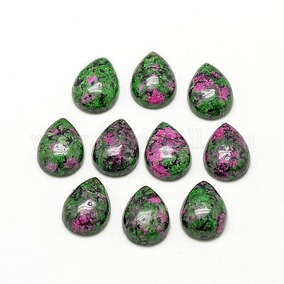 Natürlicher Rubin in Zoisit cabochons&nbsp;G-R417-10x14-50-1