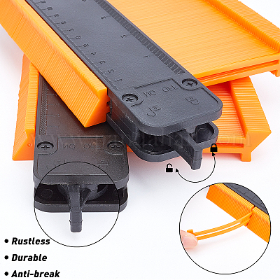 Set di righelli in abs&nbsp;TOOL-WH0019-97-1