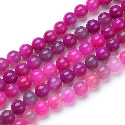 Natural Agate Bead Strands G-R412-12-12mm-1