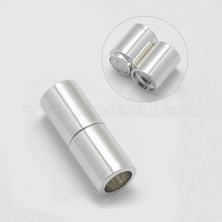 925 магнитные застежки из стерлингового серебра STER-E056-013P-1