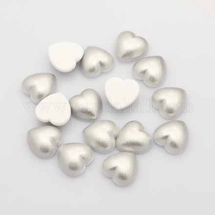 Heart Acrylic Cabochons ACAB-N005-10mm-Y8-1