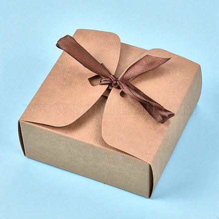 Caja de regalo de papel kraft CON-K006-05A-01-1