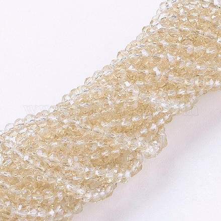 Chapelets de perles en verre transparente   GLAA-F078-B01-1
