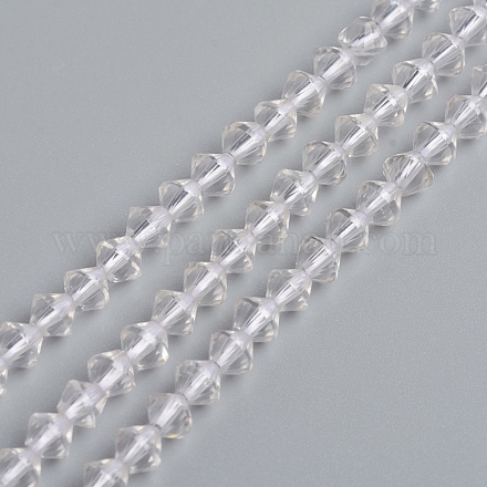 Chapelets de perles en cristal de quartz naturel G-E560-E09-4mm-1
