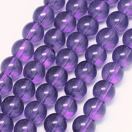 Chapelets de perles en verre GLAA-G051-8mm-C14-1