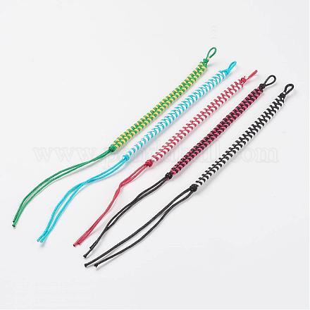 Braided Waxed Cord Bracelets BJEW-N0031-02-1