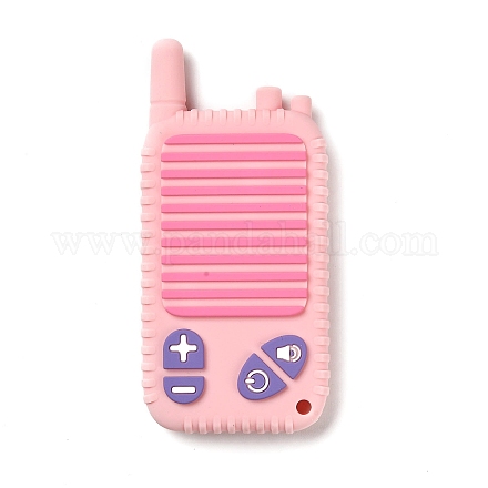 Massaggiagengive in silicone a forma di interfono ragazzi ragazze baby molari massaggiagengive giocattoli da masticare SIL-P005-A02-1