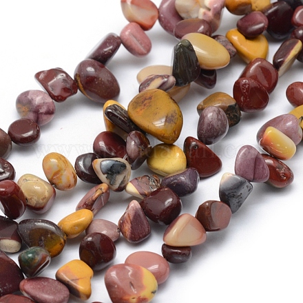 Chapelets de perles en mokaite naturel G-K220-50-1