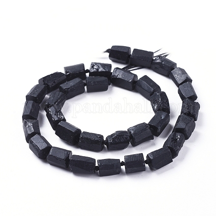 Natural Black Tourmaline Beads Strands G-F568-003-1