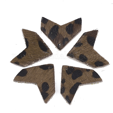 Pendentifs en cuir de vachette écologiques X-FIND-T045-01A-1