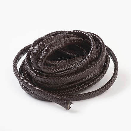 Braided Leather Cord WL-F009-C02-12x6mm-1