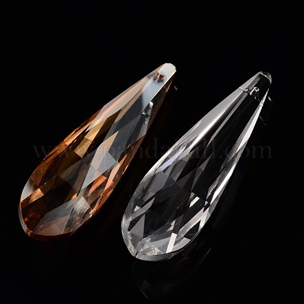 Colgantes facetados de cristal en forma de lágrima GLAA-O008-E-1