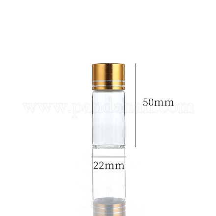 Четкие стеклянные бутылки шарик контейнеры CON-WH0085-77D-02-1