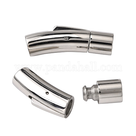 304 Stainless Steel Bayonet Clasps STAS-I013-6mm-1