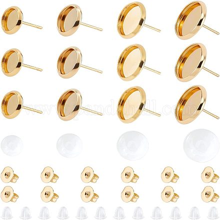 Plastic earring backs for stud earrings - 50pcs pack