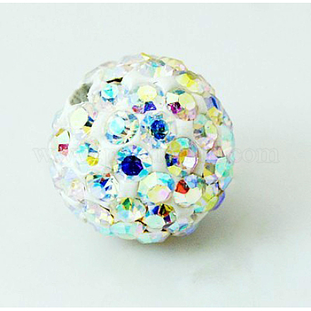 Pave Disco Ball Beads RB-H258-8MM-101-A-1