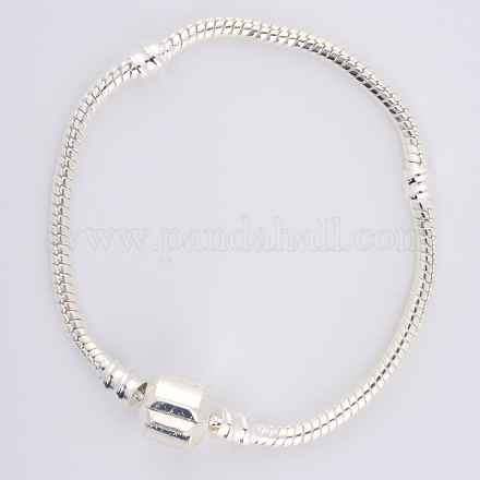Brass European Style Bracelets for Jewelry Making KK-R031-02-1