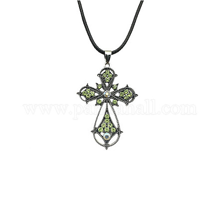 Halskette mit Kreuzanhänger aus Zinklegierung VJ0126-06-1