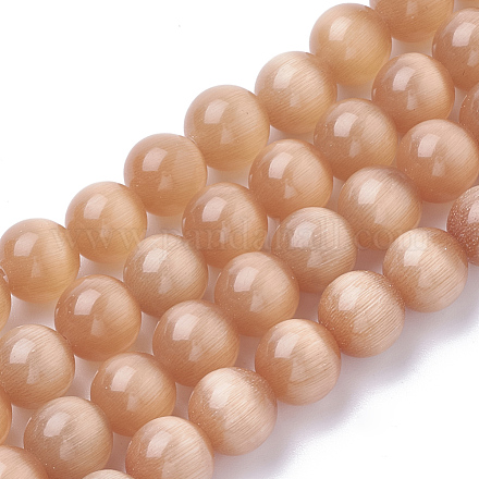 Chapelets de perles d'œil de chat CE-M011-12mm-06-1
