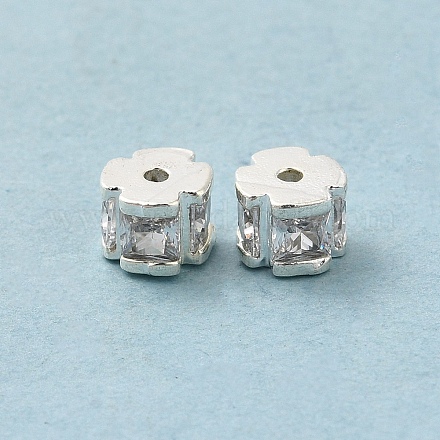 Perles de zircone cubique de placage de rack en laiton KK-K273-14S-1