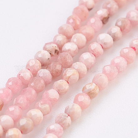 Chapelets de perles en rhodochrosite naturelle G-F568-075D-2mm-1