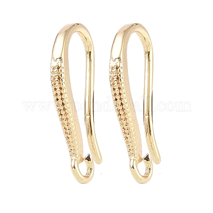 Ganci di orecchini in ottone KK-U008-05G-1
