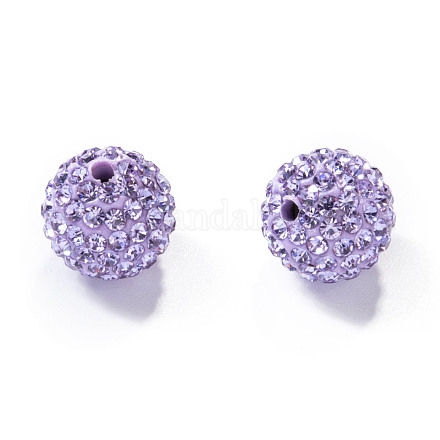 Pave Disco Ball Beads X-RB-H258-10MM-371-1