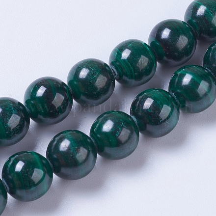 Natur Malachit Perlen Stränge G-F568-241-10mm-1