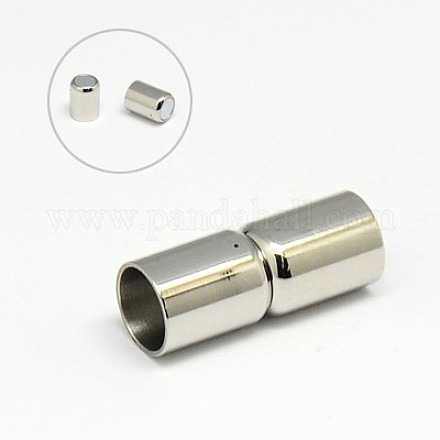 304 Stainless Steel Magnetic Clasps with Glue-in Ends STAS-K006-29C-1