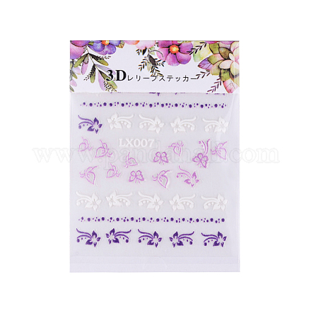 3D Flower Nail Art Sticker Decals MRMJ-T027-02G-1