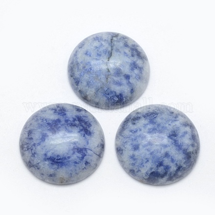 Cabujones de jaspe de punto azul natural G-E492-A-03-1