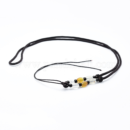 Nylon Cord Necklace Making MAK-I009-06-1